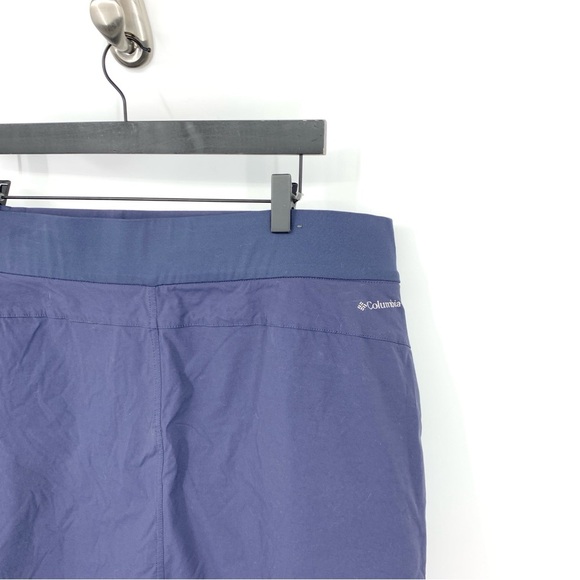 Columbia Women Size XL Skort Mini Skirt Shorts Liner Blue Pull On Quick Dry Hike - Picture 4 of 7